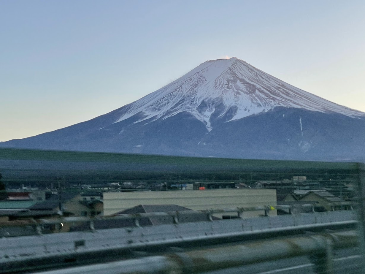 新年の挨拶（車窓風景）